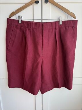 Vintage NWOT Islander Shorts -The Original Bermuda Shorts Size 38 Burgundy